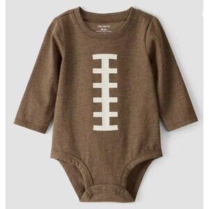 NWT Carter's Football Long-Sleeve Sports Bodysuit - 12m